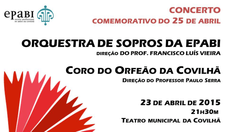 orquestra sopros epabi 25 abril cartaz