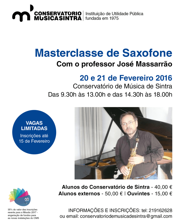 masterclass saxofone sintra 2016