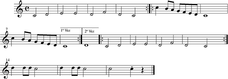 Melodia para Flauta de Bisel - Melodia 9