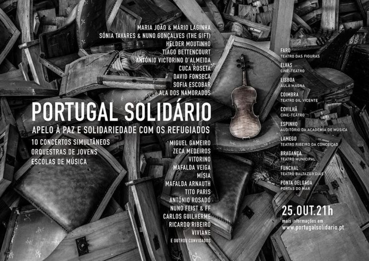 10 Concertos em simultâneo na iniciativa: PORTUGAL SOLIDÁRIO